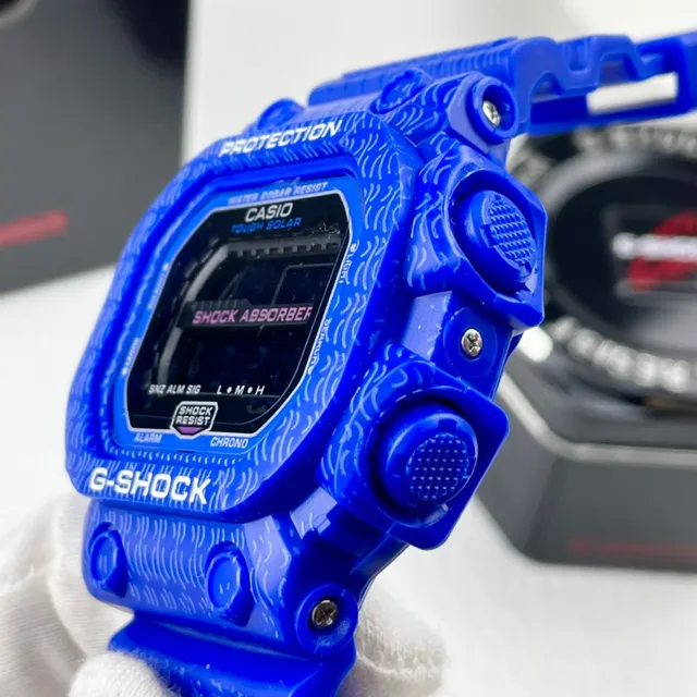 Casio G-Shock DW-5600 ساعة رياضية ريزين أزرق 2