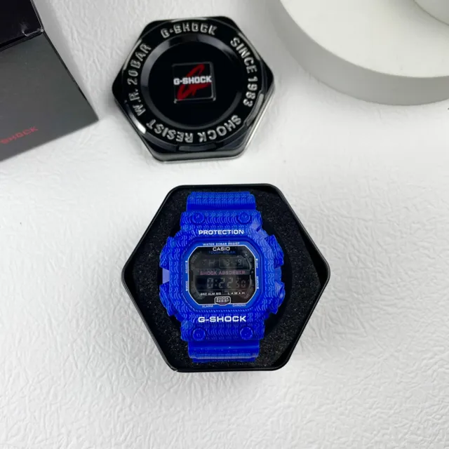 Casio G-Shock DW-5600 ساعة رياضية ريزين أزرق 4