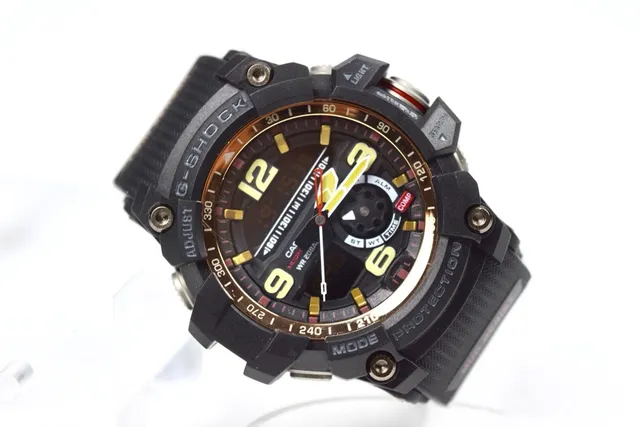 Casio G-Shock GA-100 काला और गोल्ड खेल का घड़ी 6