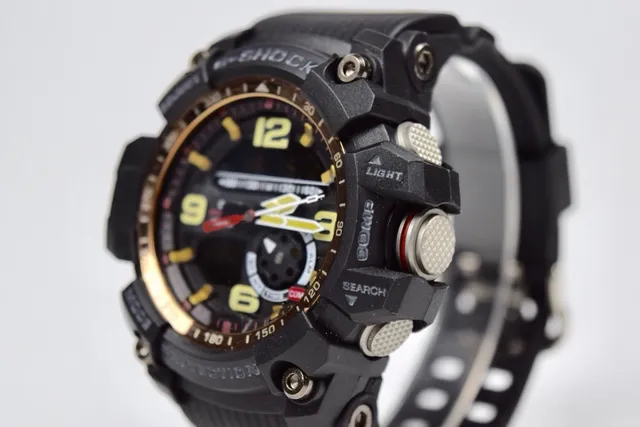 Casio G-Shock GA-100 काला और गोल्ड खेल का घड़ी 7