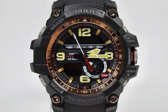 Casio G-Shock GA-100 काला और गोल्ड खेल का घड़ी 8