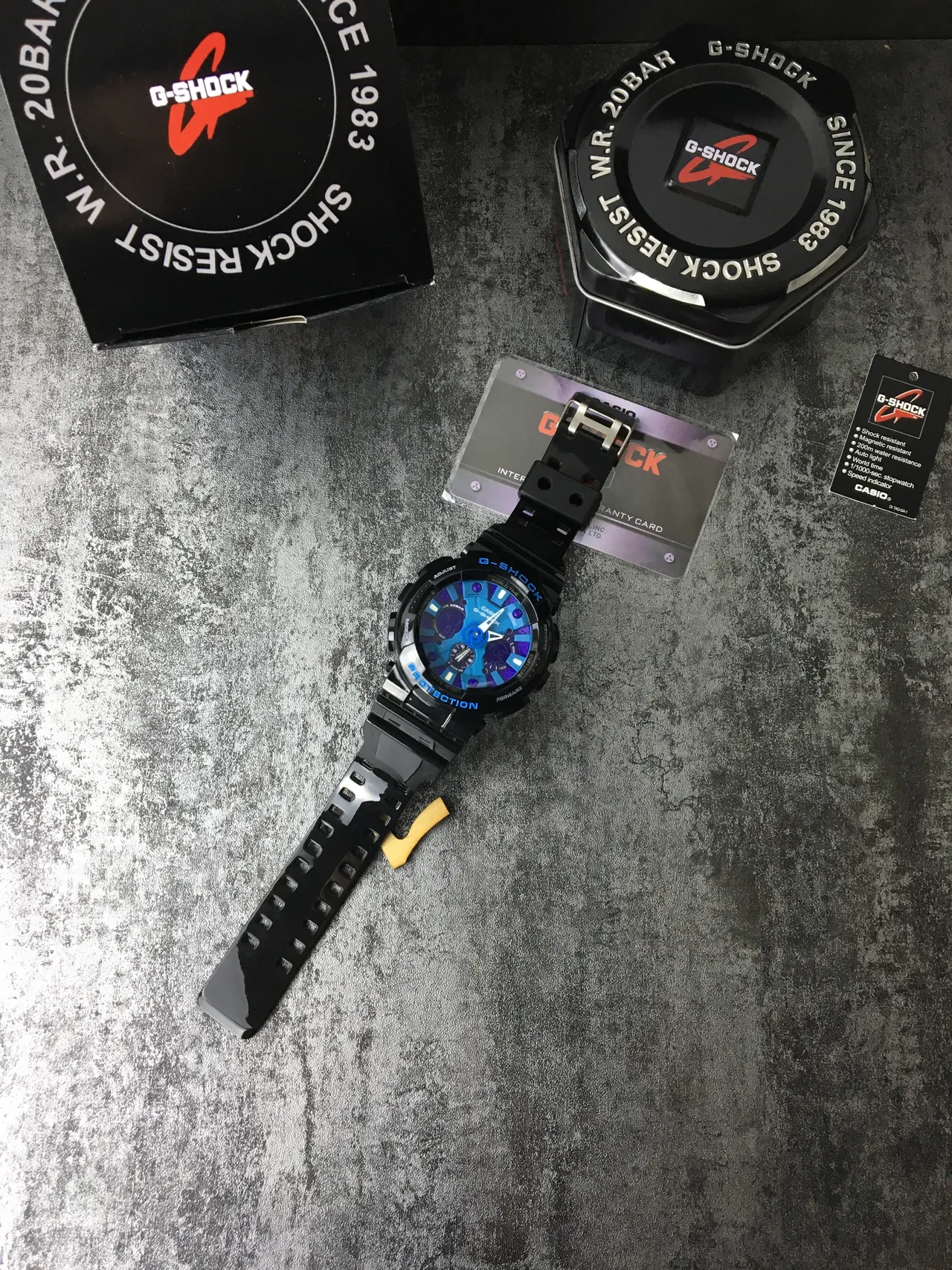 Casio G-Shock GA-100 蓝紫分层表盘 运动手表 6