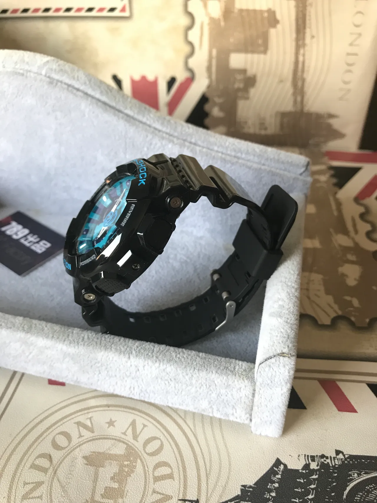 Casio G-Shock GA-100 蓝紫分层表盘 运动手表 8