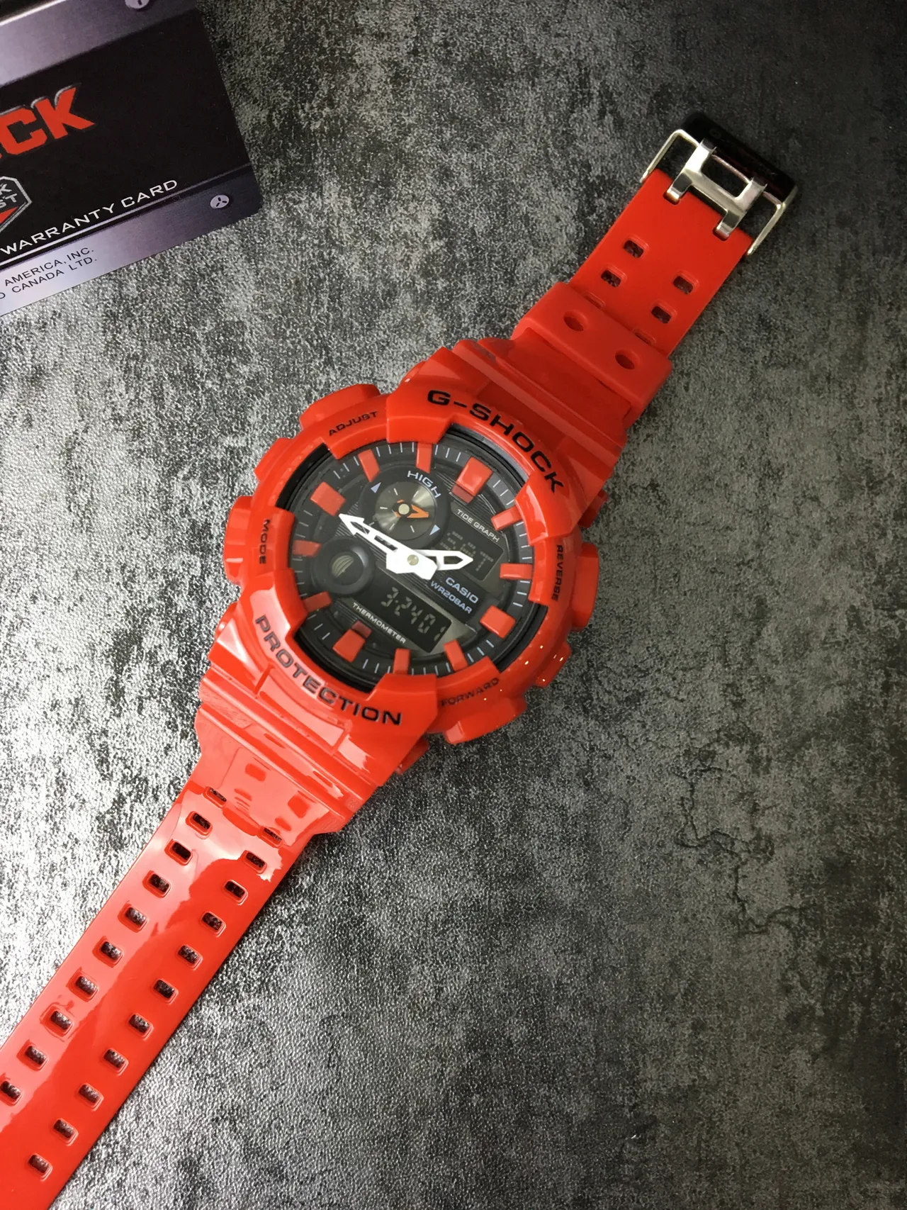 Casio G-Shock GA-100 Montre sportive en résine orange 5
