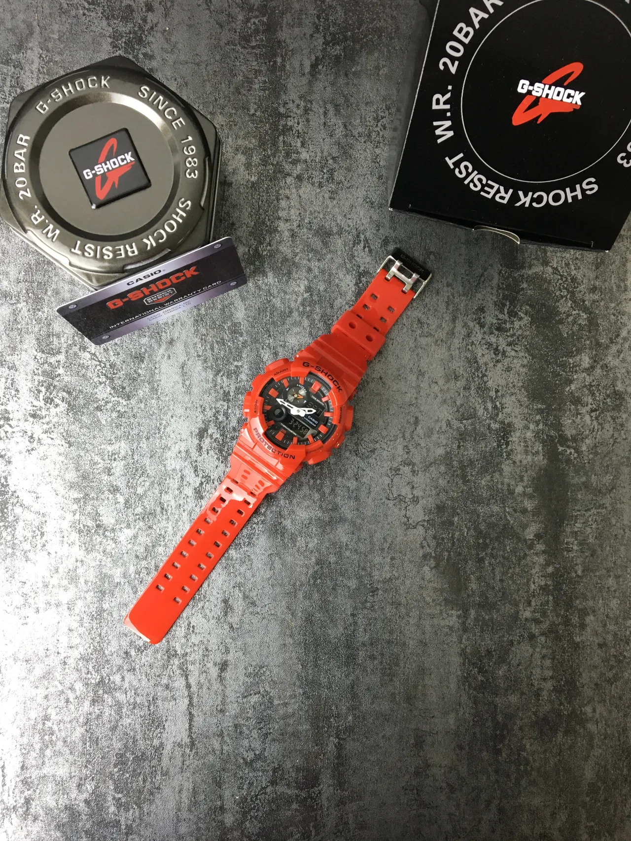 Casio G-Shock GA-100 Montre sportive en résine orange 6