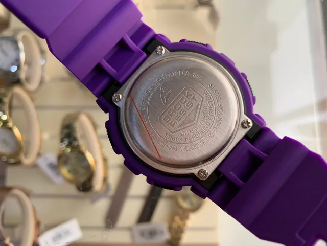 Casio G-Shock GA-100 أرجواني وبرتقالي ساعة رياضية 3