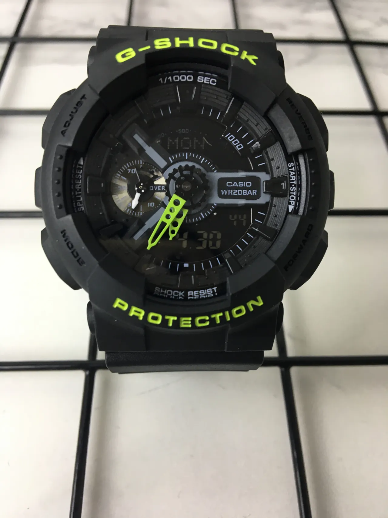 Casio G-Shock GA-110 কালো এবং লেবু সবুজ খেলার ঘড়ি 3