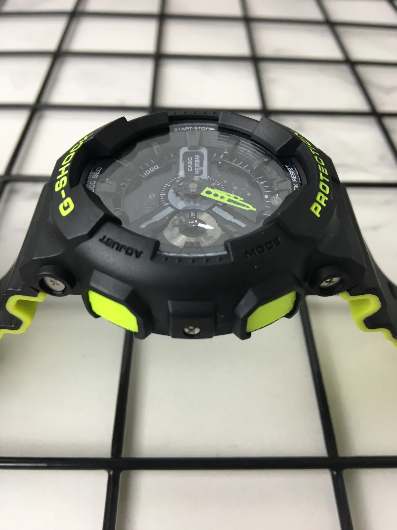 Casio G-Shock GA-110 কালো এবং লেবু সবুজ খেলার ঘড়ি 4