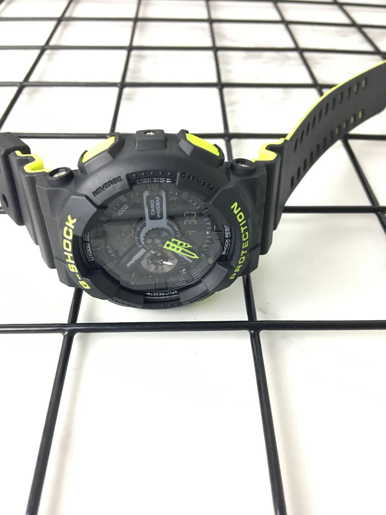 Casio G-Shock GA-110 কালো এবং লেবু সবুজ খেলার ঘড়ি 5