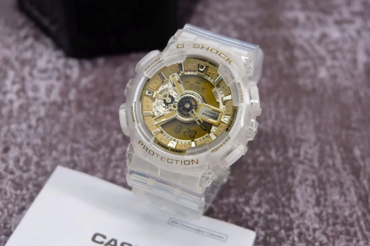 Casio G-Shock GA-110 Transparent Gold Sports Watch 2