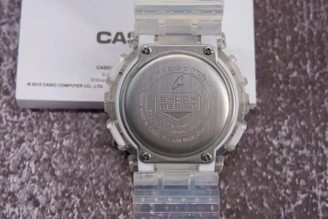 Casio G-Shock GA-110 Transparent Gold Sports Watch 3