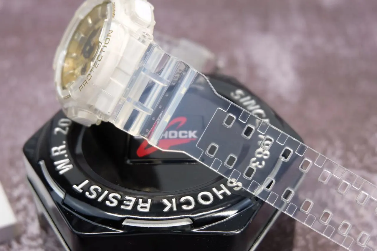 Casio G-Shock GA-110 Transparent Gold Sports Watch 5