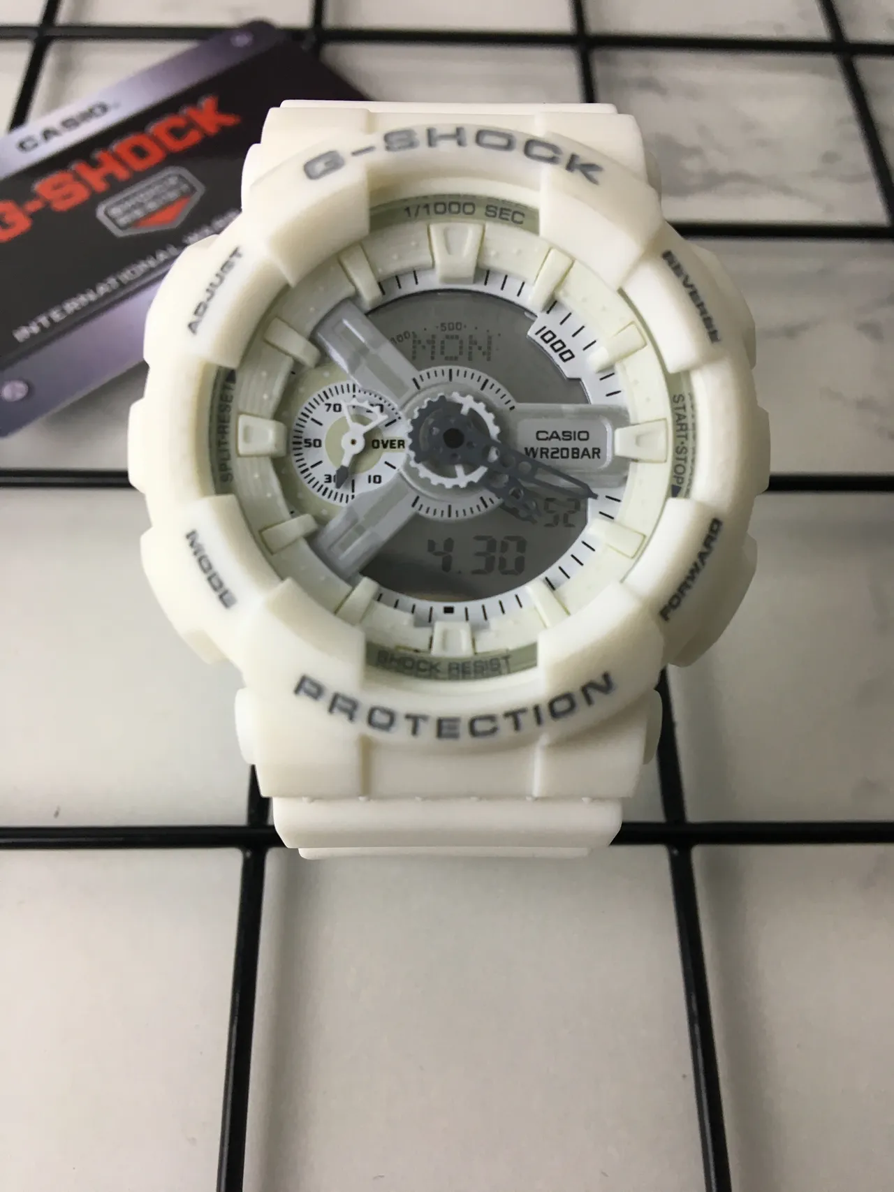 Casio G-Shock GA-110 White Resin Sports Watch 3