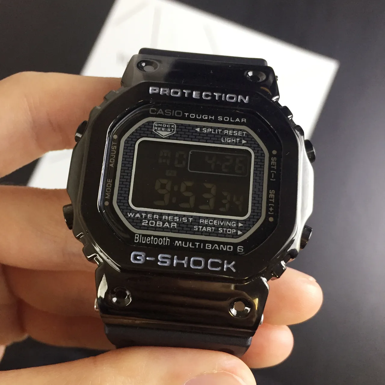 Casio G-Shock GA-2100 黑色树脂表带 运动手表 4
