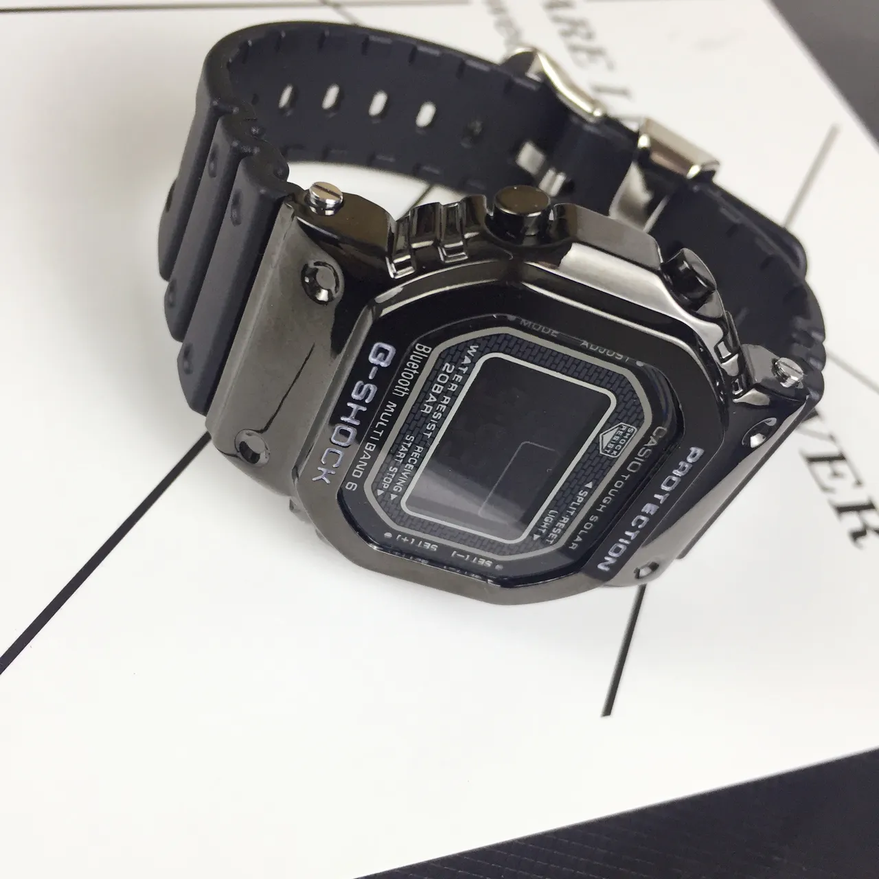 Casio G-Shock GA-2100 黑色树脂表带 运动手表 5