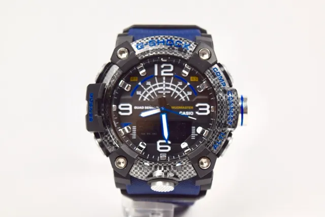 Casio G-Shock Mudmaster Quad Sensor Black and Blue खेल घड़ी 3
