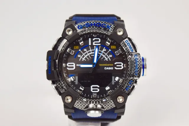Casio G-Shock Mudmaster Quad Sensor Black and Blue खेल घड़ी 4