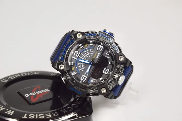 Casio G-Shock Mudmaster Quad Sensor Black and Blue खेल घड़ी 7
