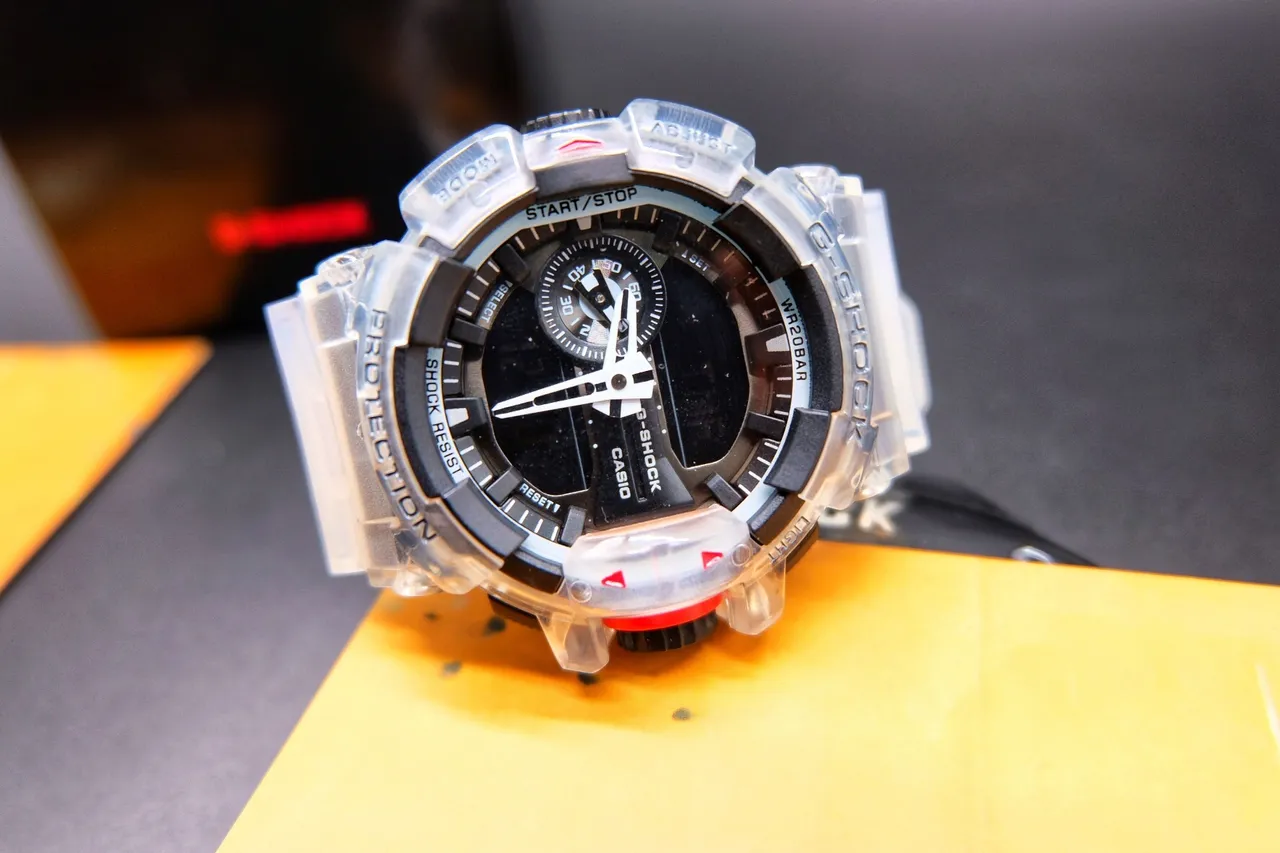 Casio G-Shock Transparent Resin Black Dial Sports Watch 3