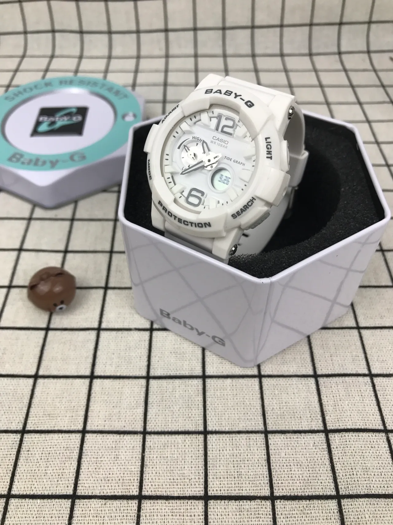 Casio 白黑 模拟-数字混合 潮汐图功能 手表 4