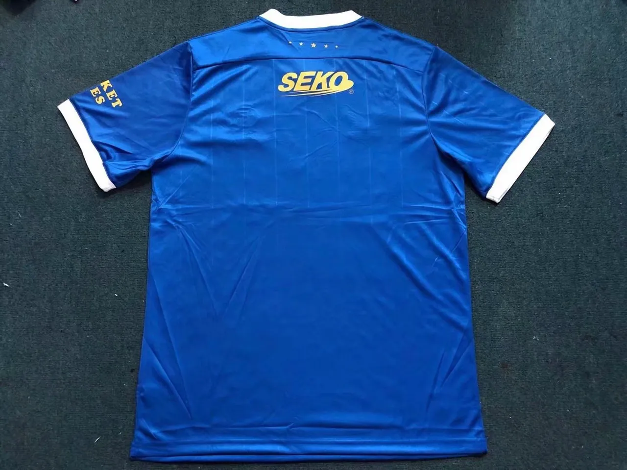 Castore Rangers FC 150 عام ميلاد أزرق ذهبي V-Neck Jersey 3
