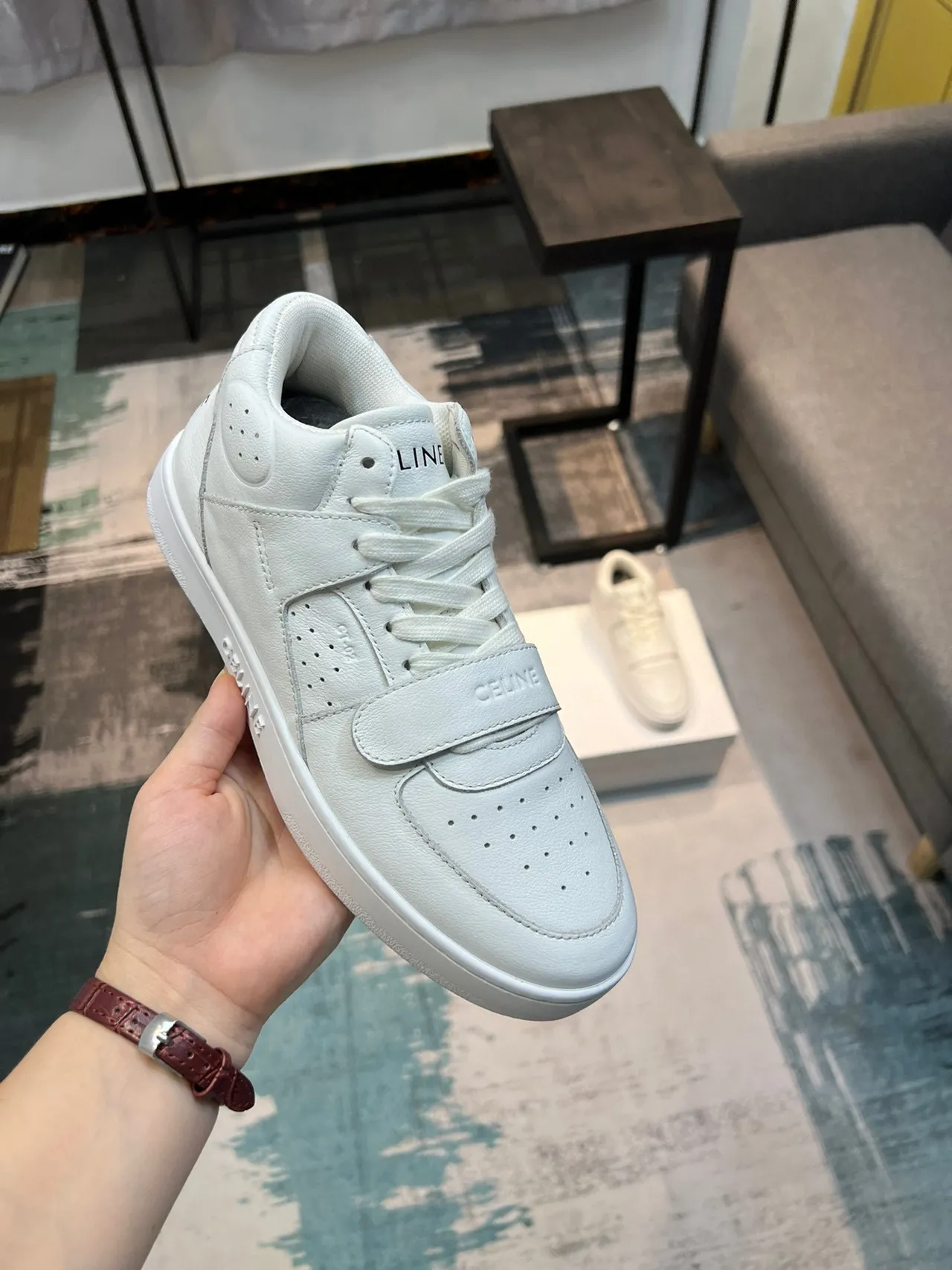 Celine CT-01 zapatillas lifestyle monocromo blanco 6