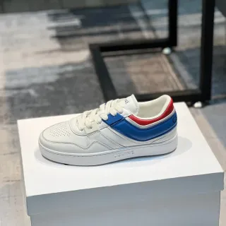 Celine CT-01 White Blue Red Leather Lifestyle Sneakers