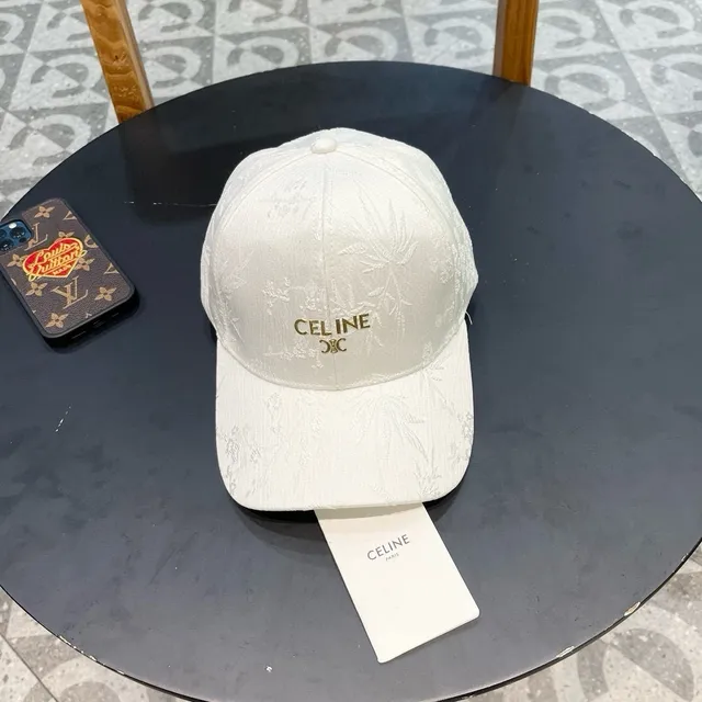 Celine Jacquard Floral Baseball Cap 2