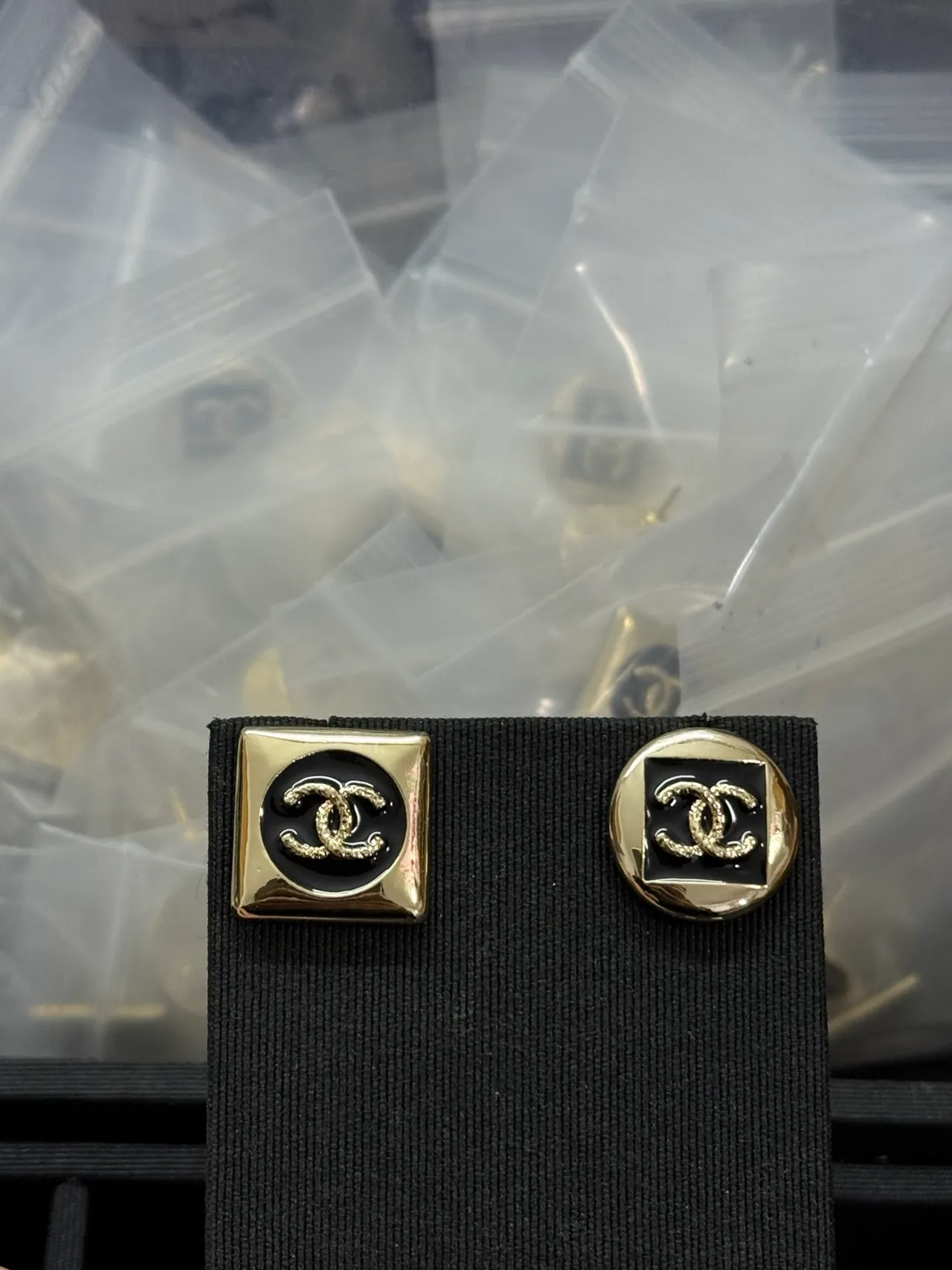 Chanel CC Enamel Button Black Tailored Blazer 4