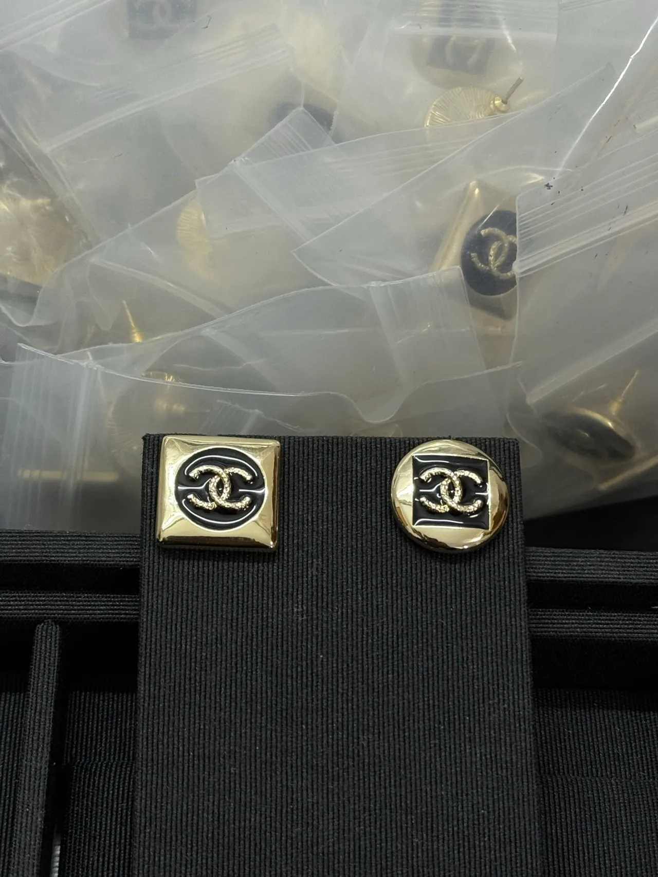 Chanel CC Enamel Button Black Tailored Blazer 5