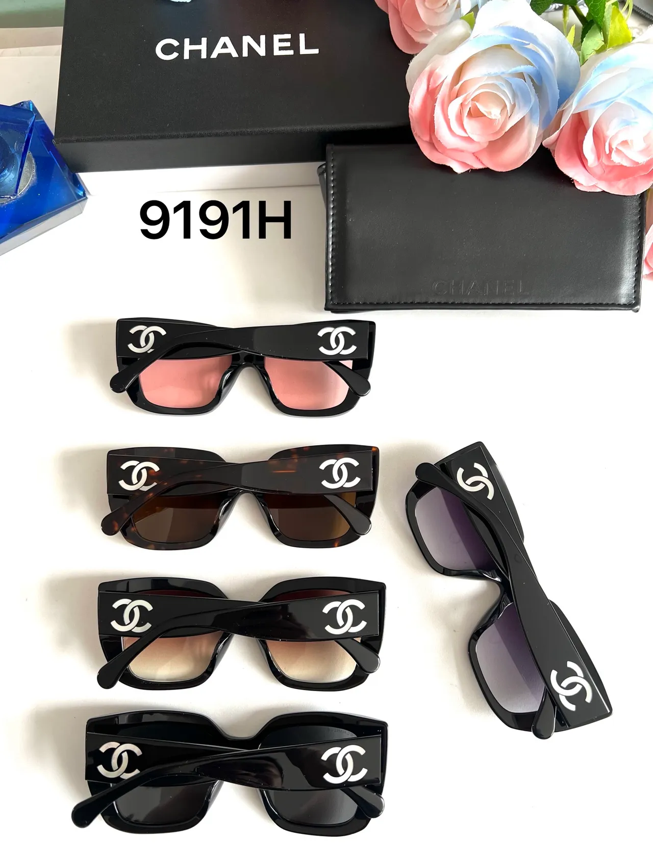 Chanel Oversized Geometric Square Black Sunglasses 8