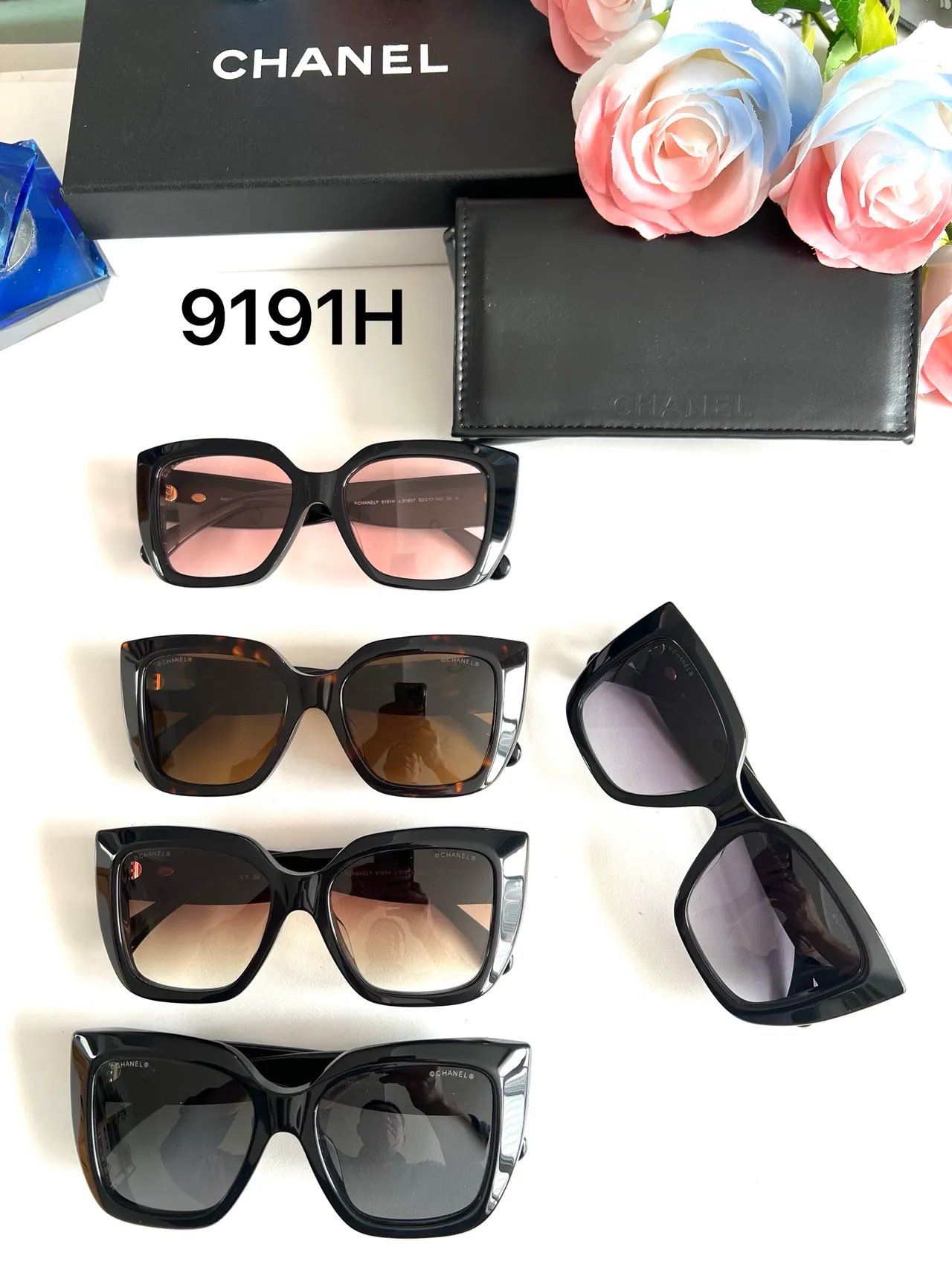 Chanel Oversized Geometric Square Black Sunglasses 9