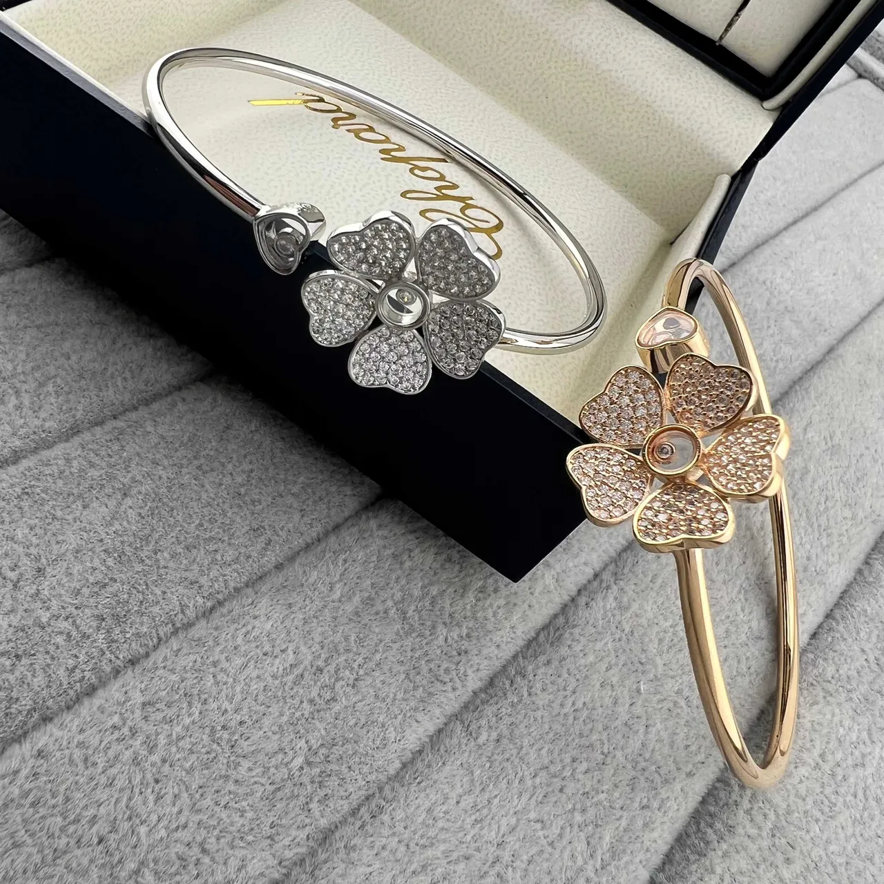 Chopard Cœurs Heureux Fleur Pavé Bracelets 2