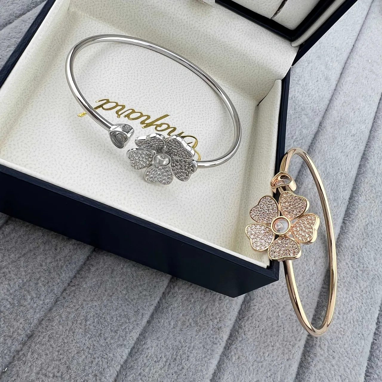 Chopard Cœurs Heureux Fleur Pavé Bracelets 5