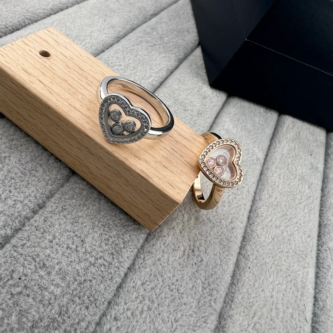 Chopard Happy Hearts Heart-Shaped Floating Diamond Pavé Ring 6