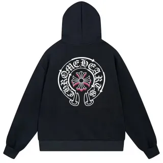 Chrome Hearts Crest Logo Black Hoodie