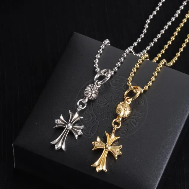 Chrome Hearts क्रॉस पेंडेंट बॉल-चेन नेकलेस 2