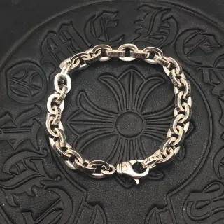 Chrome Hearts Curb Link Bracelet Silver-Tone Metal Bracelet