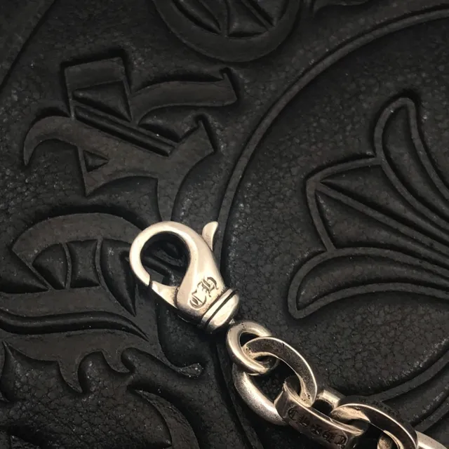 Chrome Hearts Curb Link ব্রেসলেট রূপালী ধাতু ব্রেসলেট 7