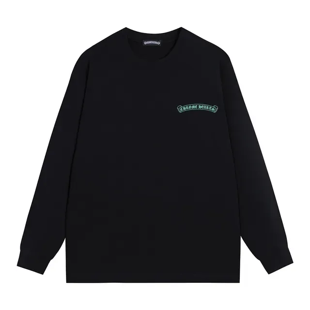 Chrome Hearts Floral Cross Graphic Black Long-Sleeve T-Shirt 9