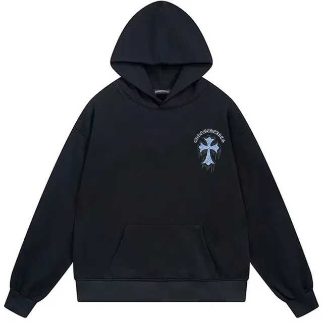 Chrome Hearts 黑色 Graphic Cross 拉链连帽衫 4