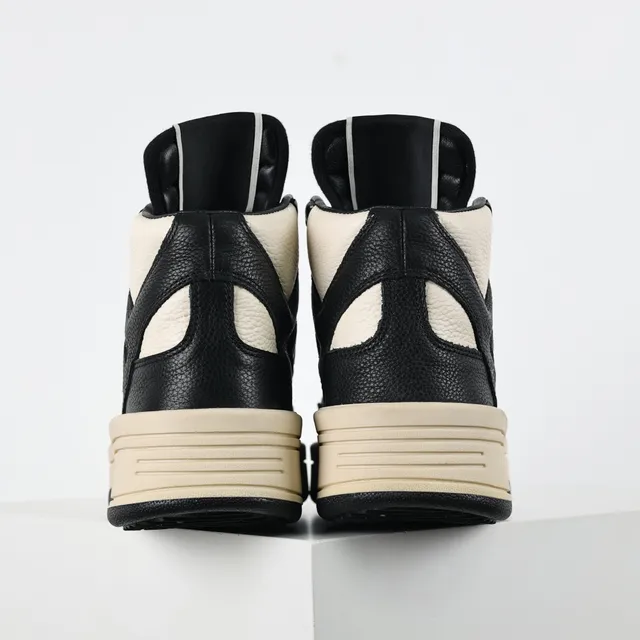 Converse 黑色米色高帮纹理皮革生活休闲鞋 8