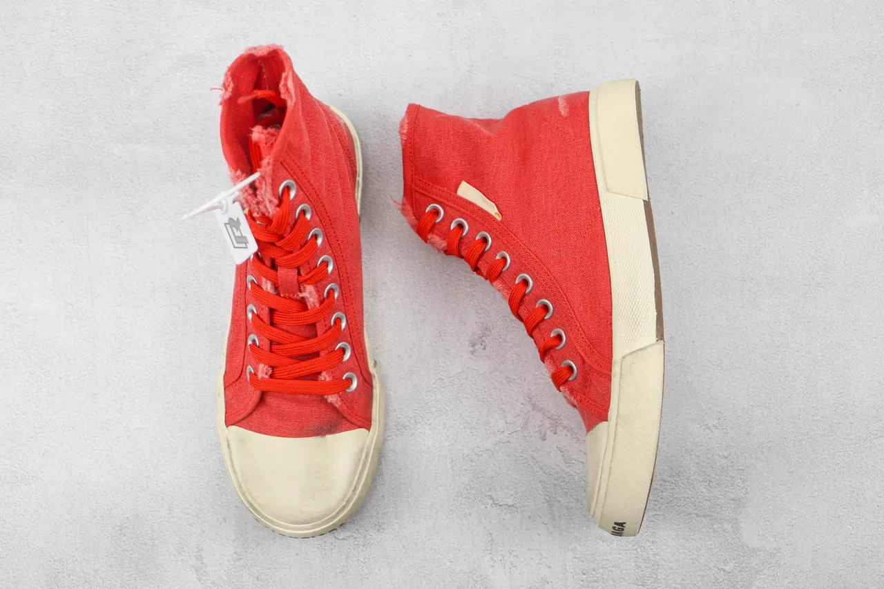 Converse Chuck Taylor All Star लाल कैनवास हाई-टॉप लाइफस्टाइल स्नीकर्स 3