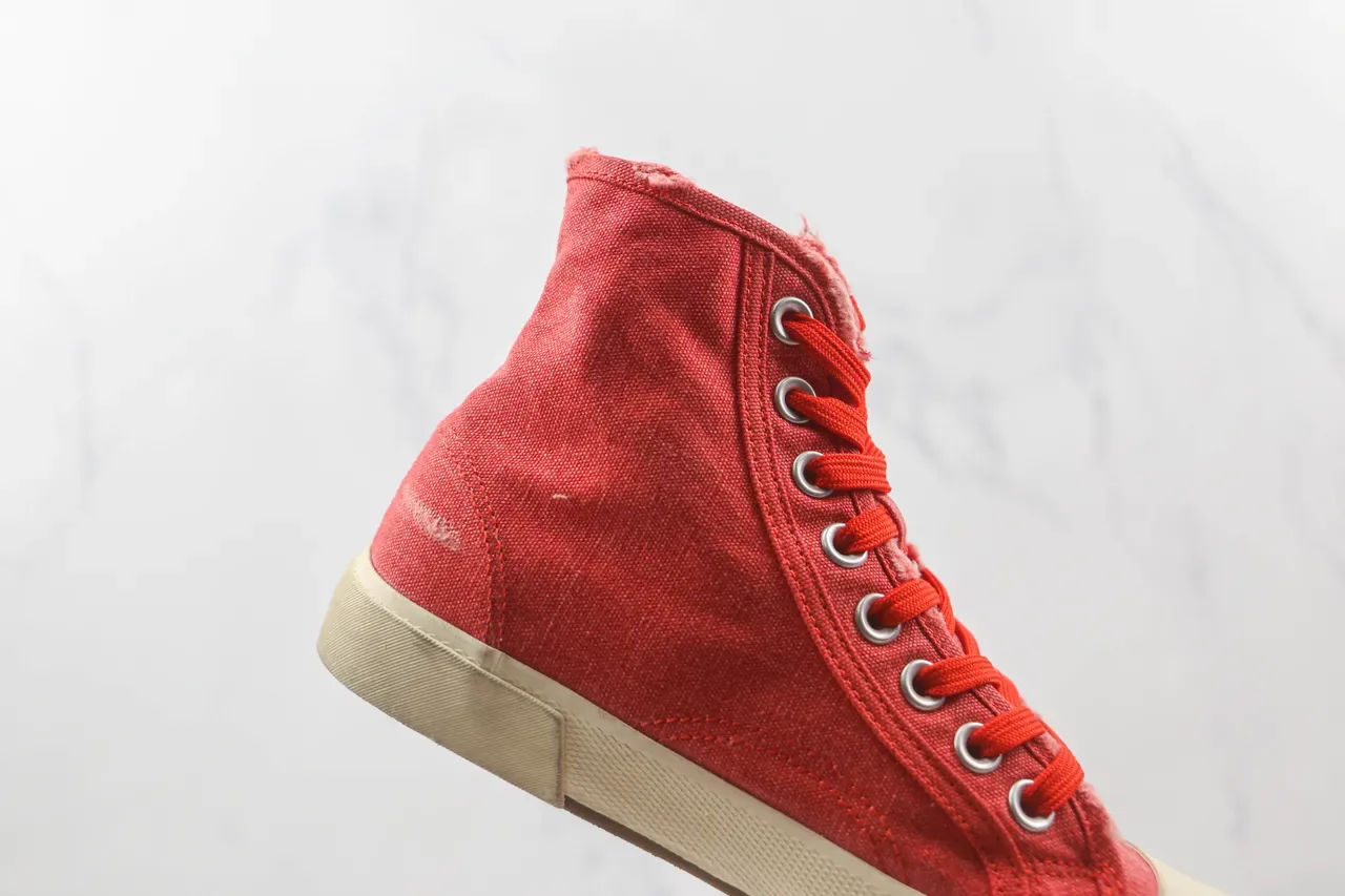 Converse Chuck Taylor All Star लाल कैनवास हाई-टॉप लाइफस्टाइल स्नीकर्स 5