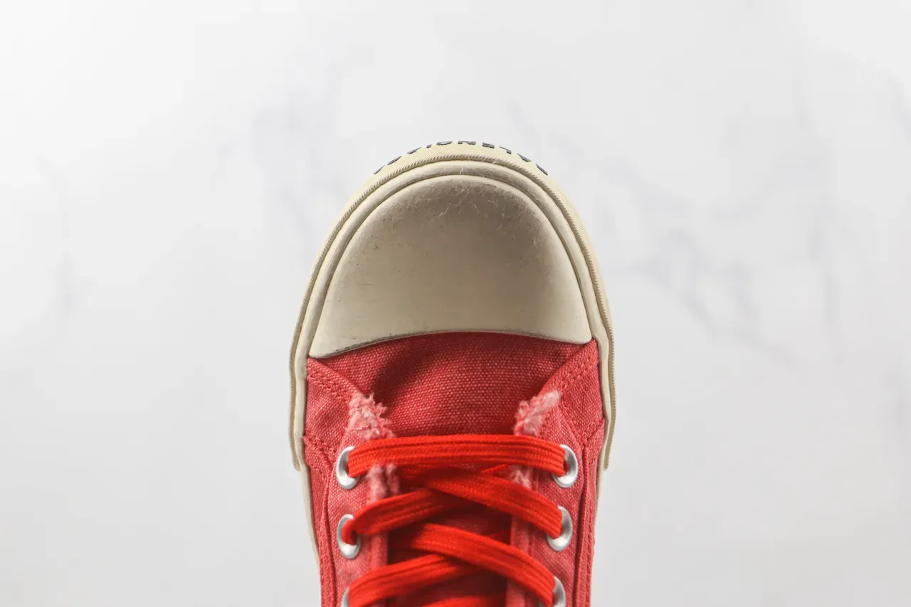 Converse Chuck Taylor All Star लाल कैनवास हाई-टॉप लाइफस्टाइल स्नीकर्स 6