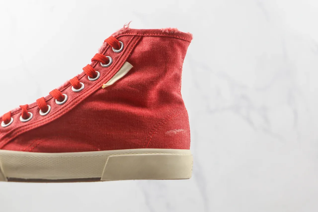 Converse Chuck Taylor All Star लाल कैनवास हाई-टॉप लाइफस्टाइल स्नीकर्स 7