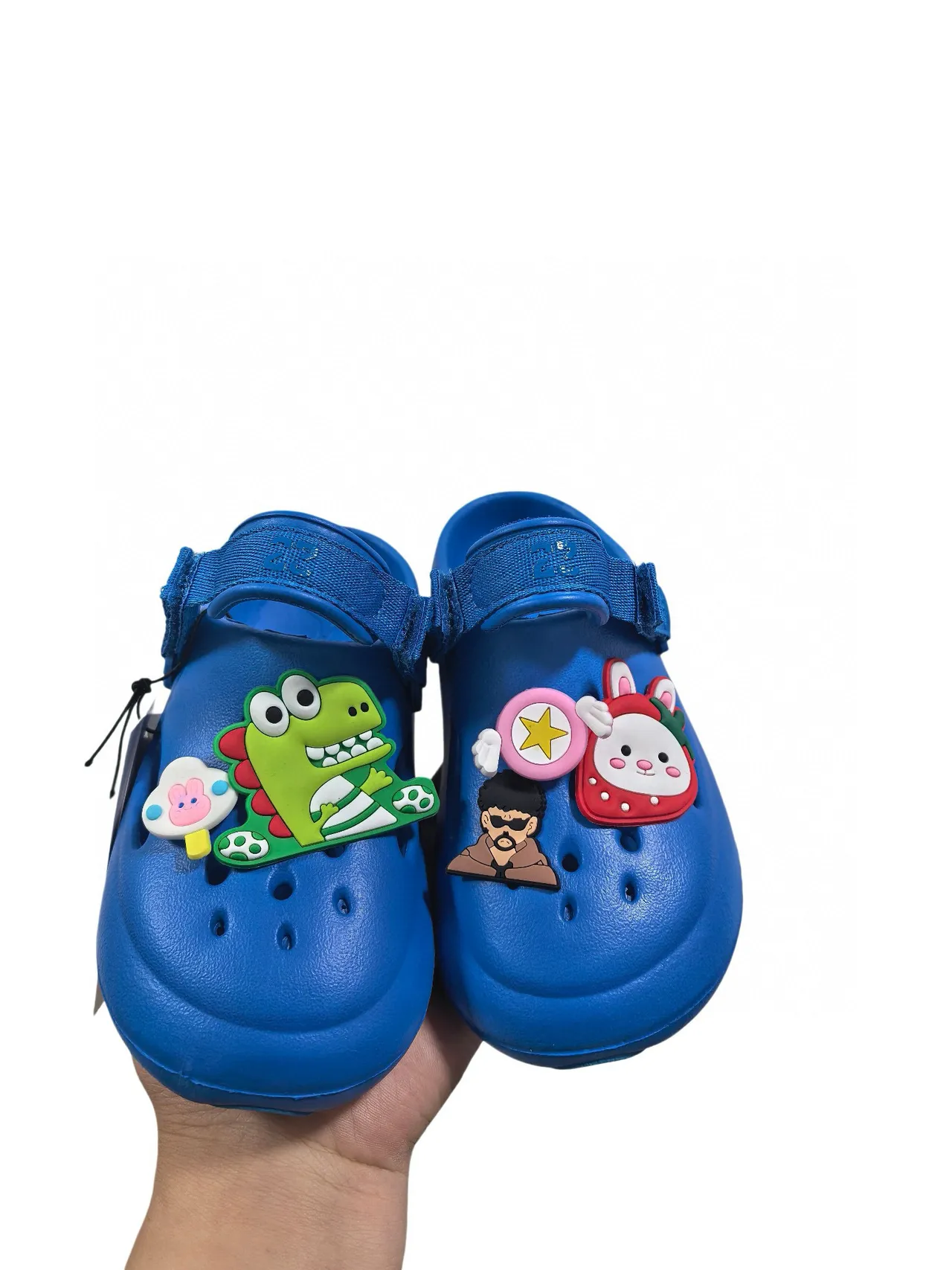 Crocs بيج أسود رغوة مطبوخة حزام قابل للتعديل كلوج 12