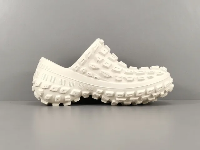 Crocs Echo Clog Branco Espuma Moldada Sem Tiras De Calce Fácil Zueco 15