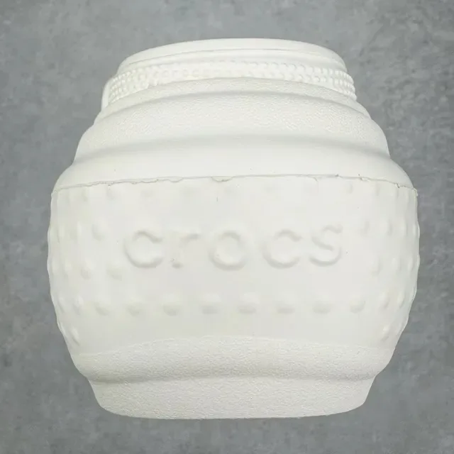 Crocs Zueco Branco Sola Plataforma Superior Perfurado 3