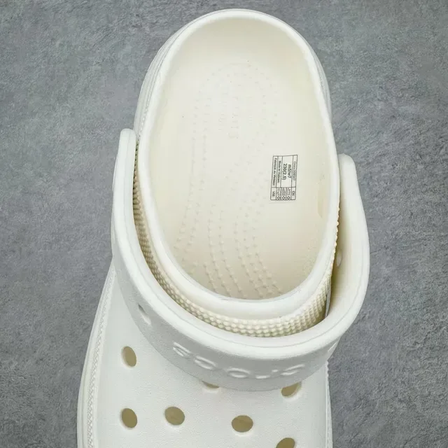 Crocs Zueco Branco Sola Plataforma Superior Perfurado 6